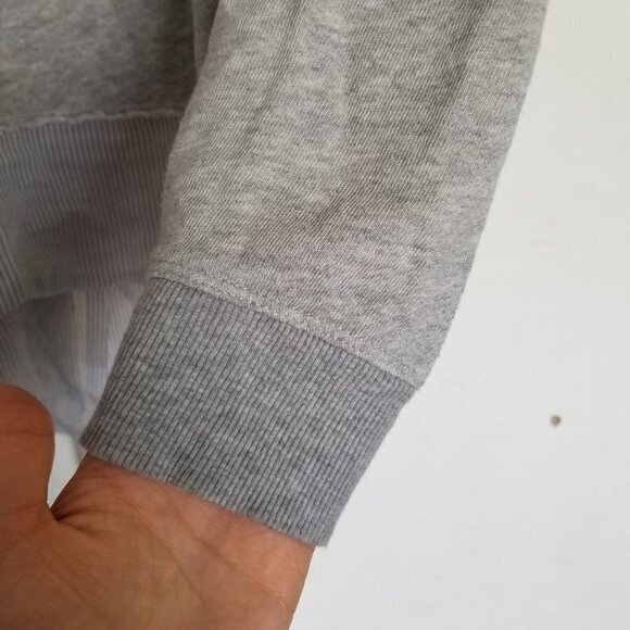 Wilt Silk Striped Trim Layered Distressed Sweater - Picture 12 of 17